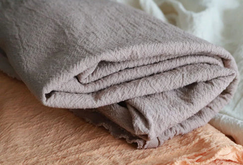 Long cushions with removable covers made of robust cotton house canvas